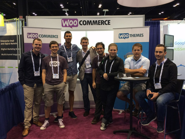 The WooCommerce booth at IRCE